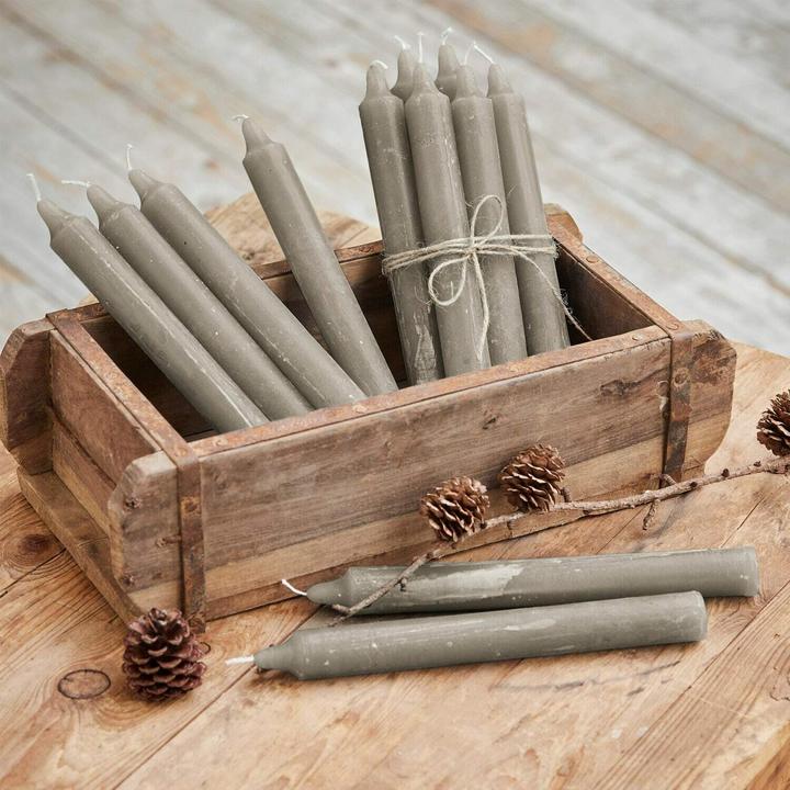 Immagine prodotto Loberon Set di 12 candele Bauceau taupe (12 pz.)