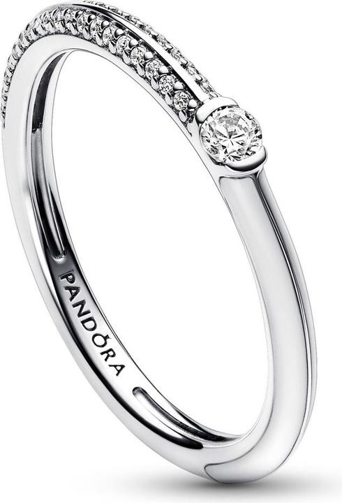 Produktbild Pandora ME Pavé & Weisser Doppelring (56, 925 Silber)