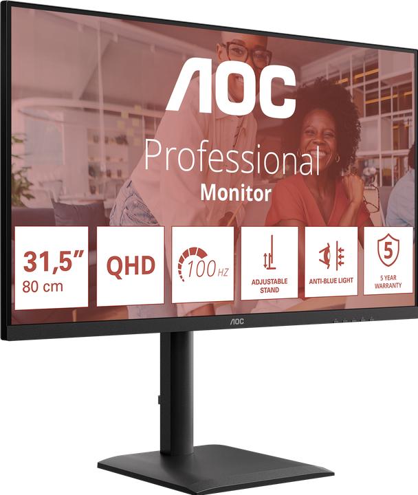 Produktbild AOC Q32E4U - 32 Zoll QHD Monitor, Lautsp (2560 x 1440 Pixel, 31.50")