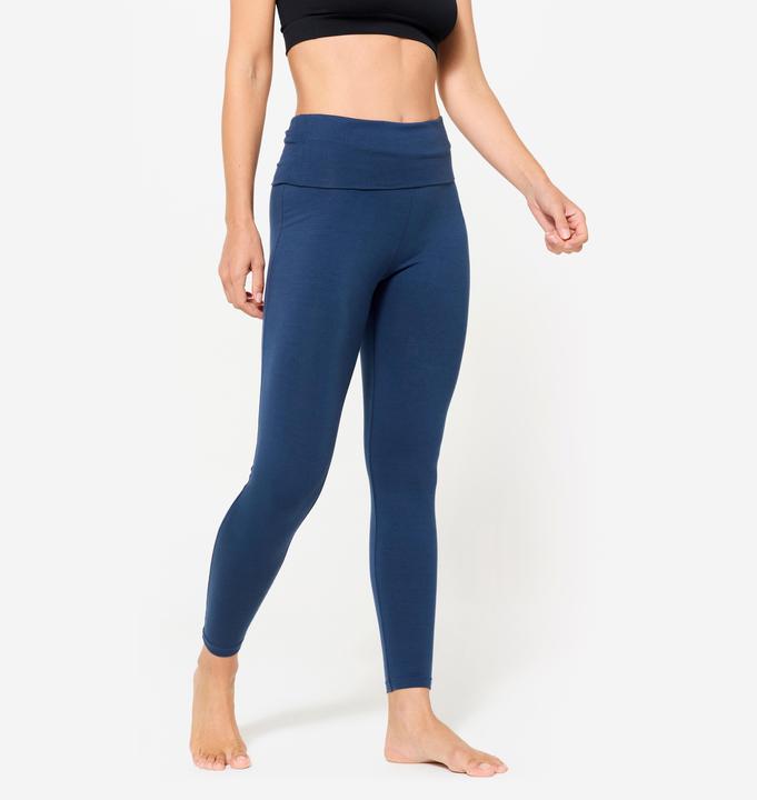 Produktbild Kimjaly Yogahose hoher Bund sanftes Yoga Damen marineblau