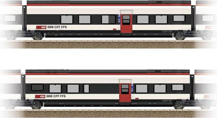 Trix H0 23281 H0 Supplementary set 1 for SBB Giruno B(B11) 2nd class and C(B10) 2nd class (Track VI)