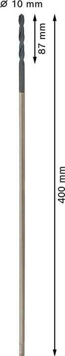 Actual product image Bosch Professional Zubehör PRO Wood HSS installation drill bit, 10 x 87 x 600 mm (10 mm)