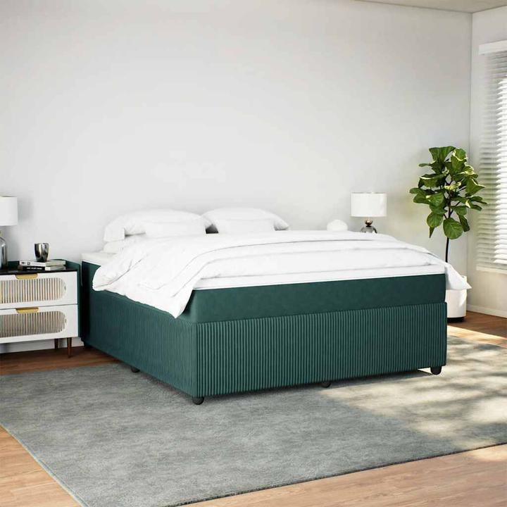 Produktbild vidaXL Bo x springbett mit Matratze 180 x 200 cm Samt (180 x 200 cm)