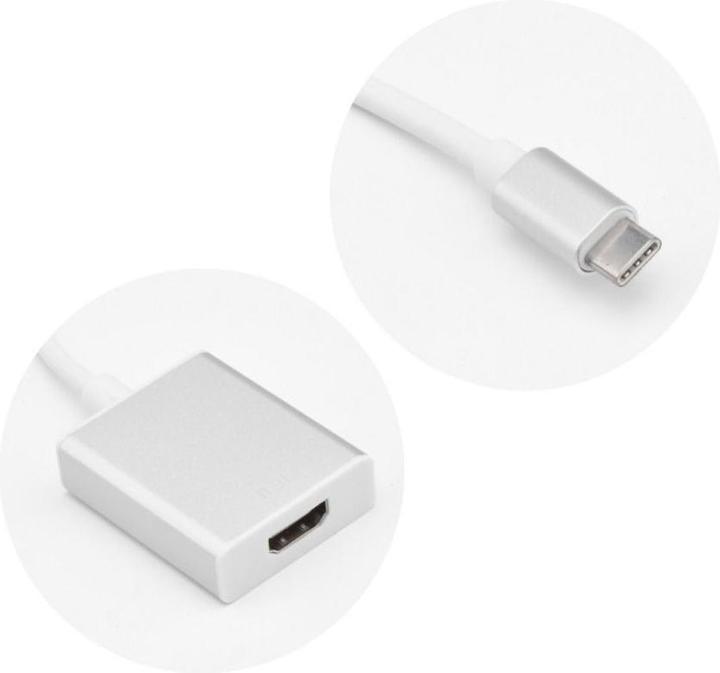 Immagine prodotto Partner Telecom Adattatore USB USB-C - HDMI Biały (5903396020278) (USB-C, 10 cm)