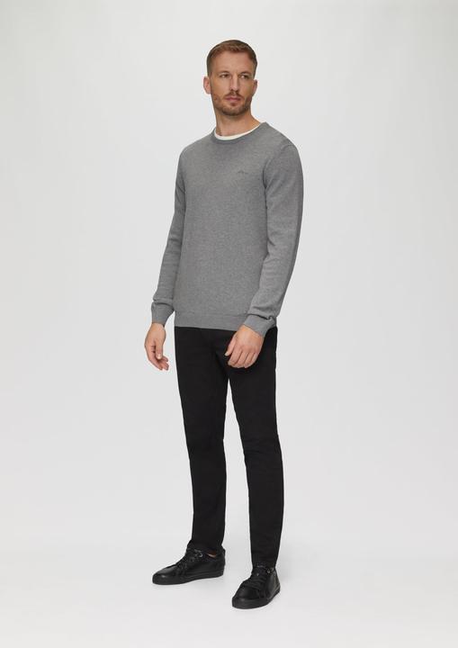 Produktbild S.Oliver Strickpullover Strickpullover mit Logo-Stickerei (S)