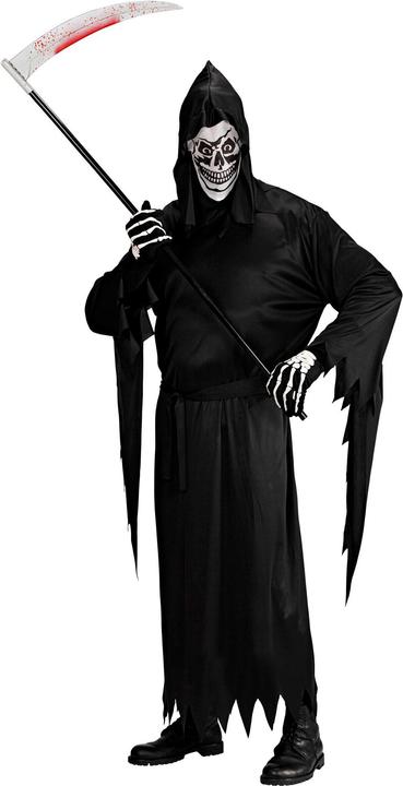 Immagine prodotto Widmann Vestaglia, cintura, maschera con cappuccio per il costume da mietitore (L, M, S, XL, XXL)