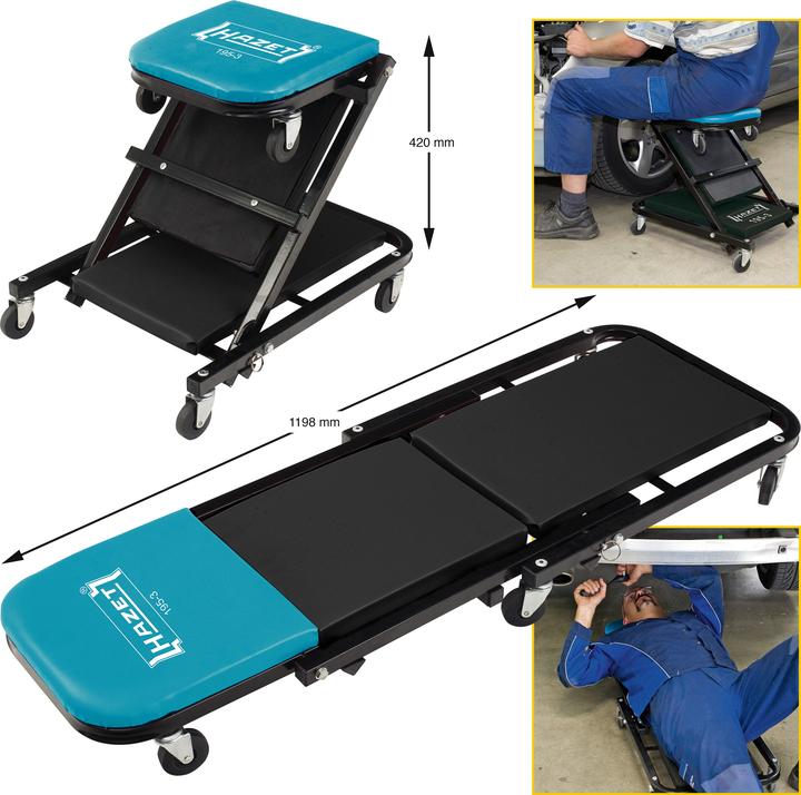 Immagine prodotto HAZET Carrello-sgabello per meccanici 195-3
