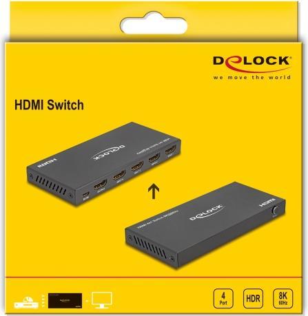 Produktbild Delock HDMI Switch 4 x HDMI in zu 1 x HD