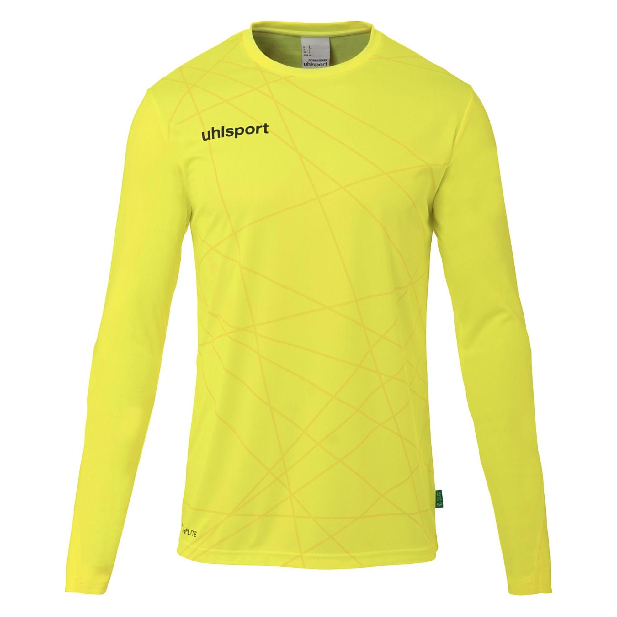 Uhlsport, Damen, Sportshirt, Longsleeve Torwart Trikot Prediction (128), Schwarz, Gelb, 128