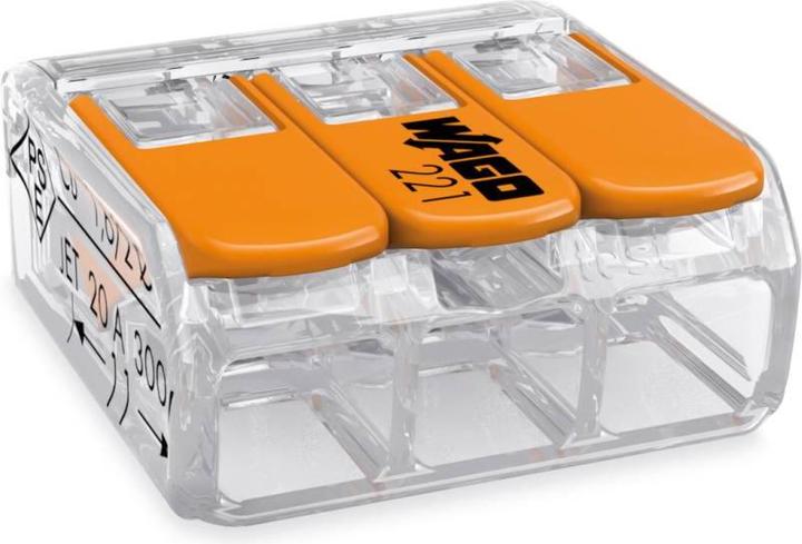 Immagine prodotto Wago Morsetto di collegamento COMPACT 3 volte 50 pezzi