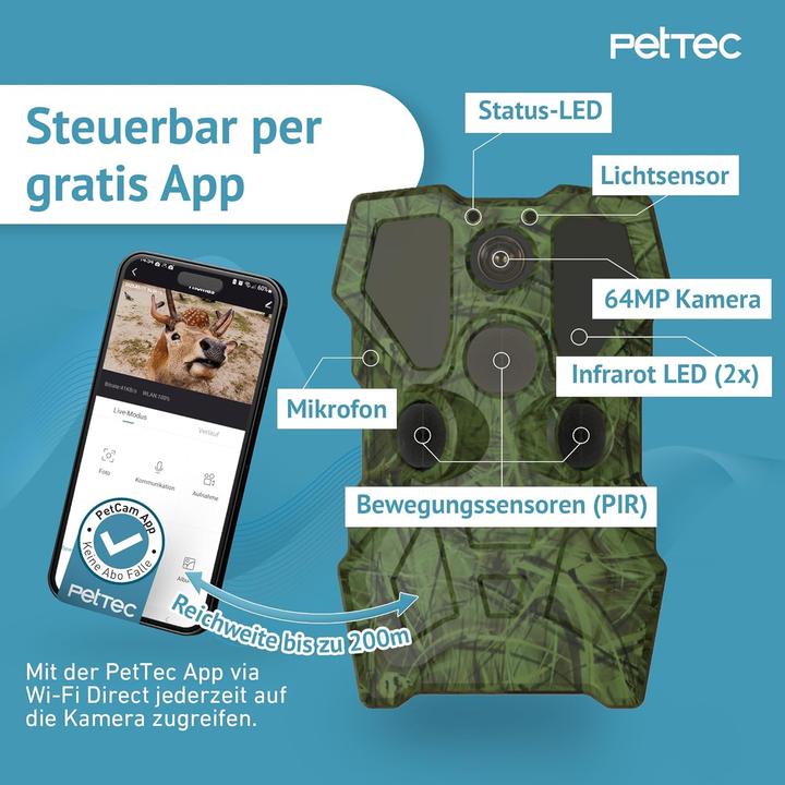 Actual product image PetTec Wildtierkamera mit Nachtsicht & Bewegungsmelder