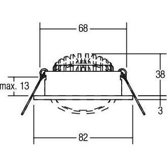 Thumbnail - Brumberg, Wandleuchte + Deckenleuchte, LED-Deckenspot (740 lm)