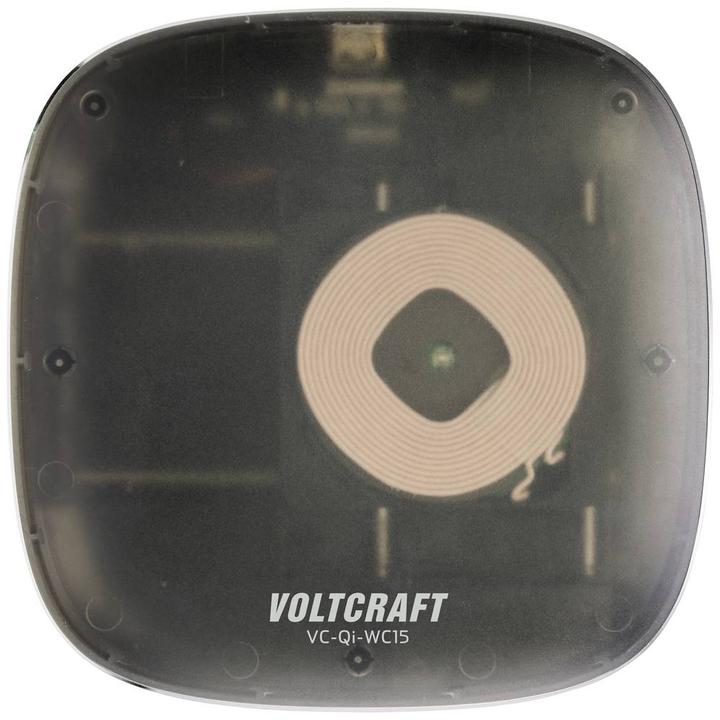 Produktbild Voltcraft Induktions-Ladegerät 1670 mA VC-Qi-WC15 VC-13791415 Ausgänge Induktio (15 W)
