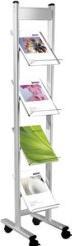 Actual product image Kerkmann Brochure rack Ecoline silver DIN A4 (A4)