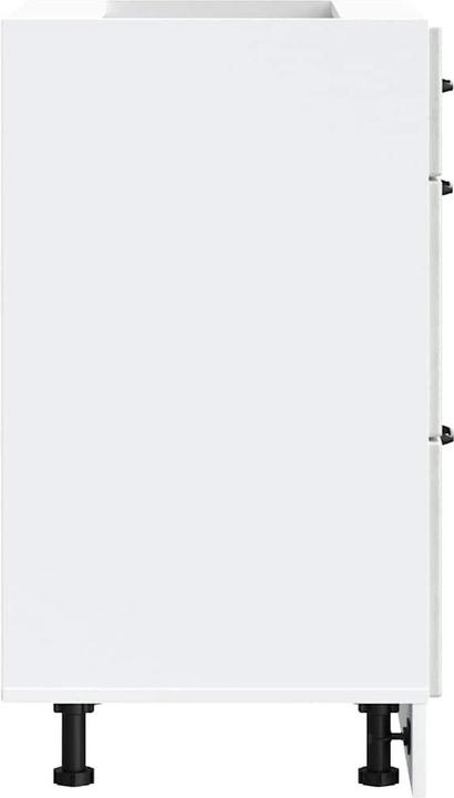 Produktbild vidaXL Küchen-Unterschrank Lucca Betongrau Holzwerkstoff Spülenunterschrank (60 x 46 x 81.5 cm)