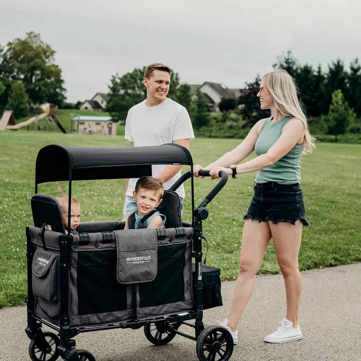Image du produit WonderFold Poussette Elite Double Stroller Wagon Grey