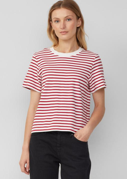 Produktbild S.Oliver T-Shirt Verkürztes T-Shirt aus Interlockjersey (48)