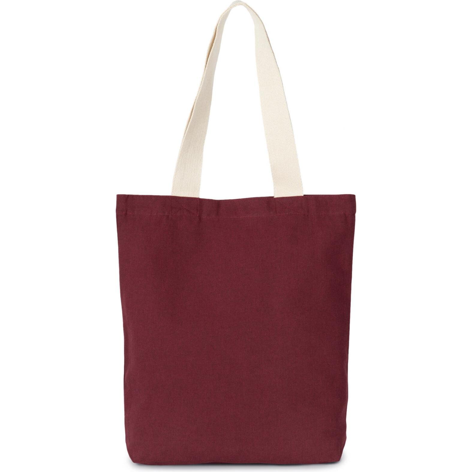 Kimood, Tasche, Tote bag recycelt mit flachem Boden, Braun