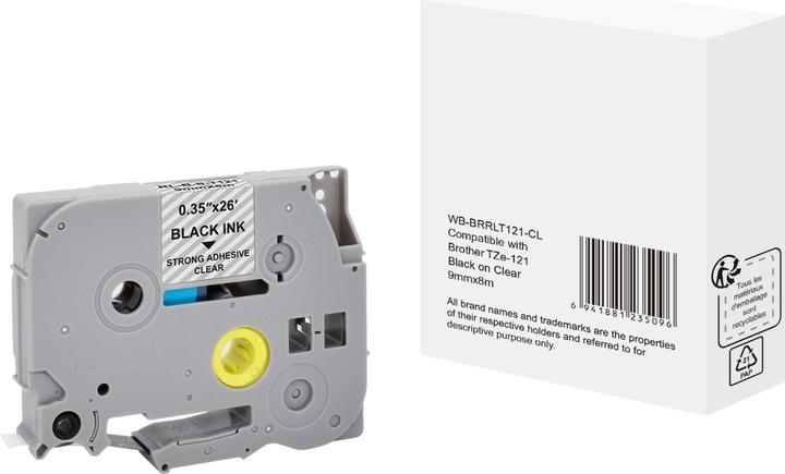 Produktbild Markenlos Schriftband 5T121-WT ABS Schwarz (0.90 cm, Schwarz)