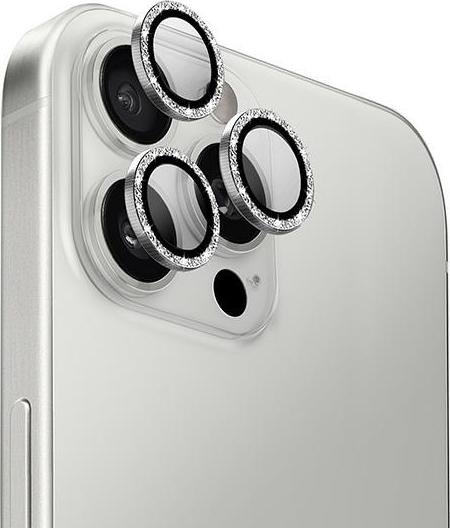 Immagine prodotto Uniq Optix Proteggi Obiettivo Fotocamera in Alluminio iPhone 16 Pro 6.3" / 16 Pro Max 6.9" bianco (1 Pezzo/i, Apple iPhone 16 Pro Max, Apple iPhone 16 Pro)
