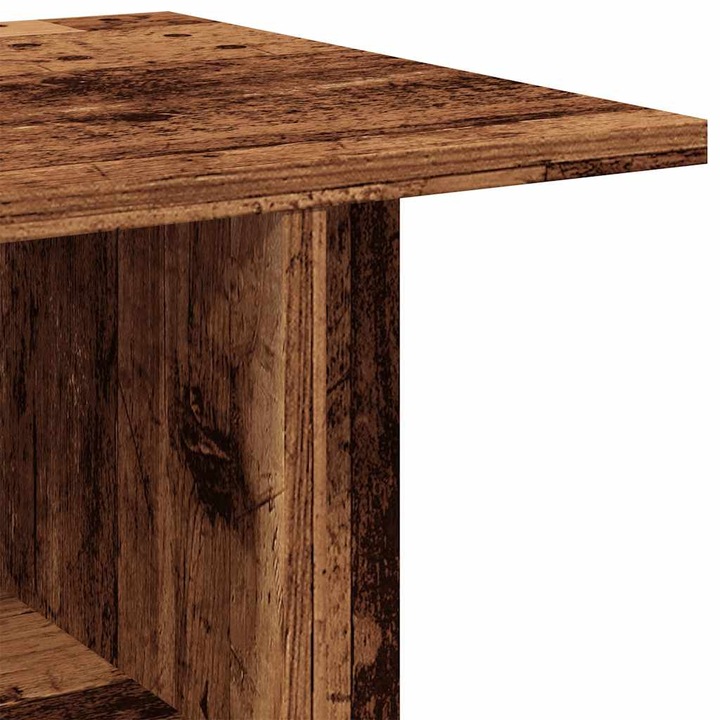 Produktbild VidaXL TV Regal TV Schrank Lowboard Fernsehtisch mit Rollen Altholz-Optik (80 x 40 x 45 cm)