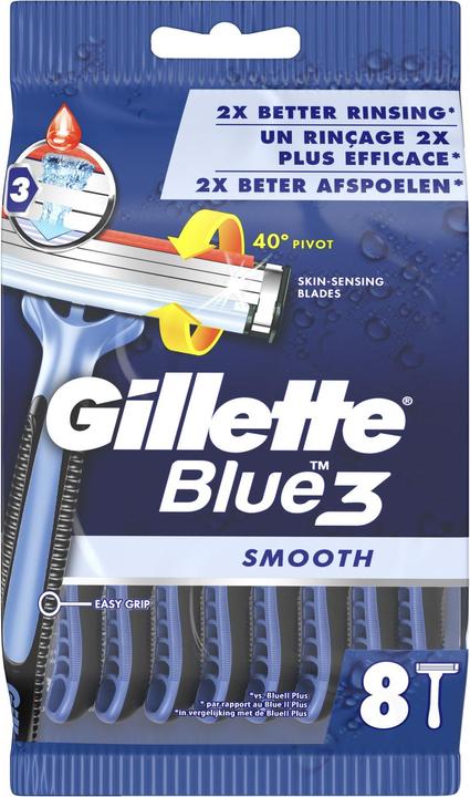 Image du produit Gillette Rasoir jetable Blue 3 Smooth 8 pièces