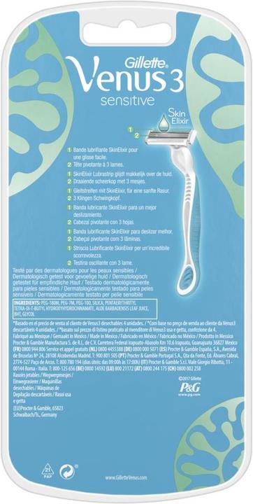 Actual product image Gillette Venus Venus One. Shaver Simply Venus3 Sensitve