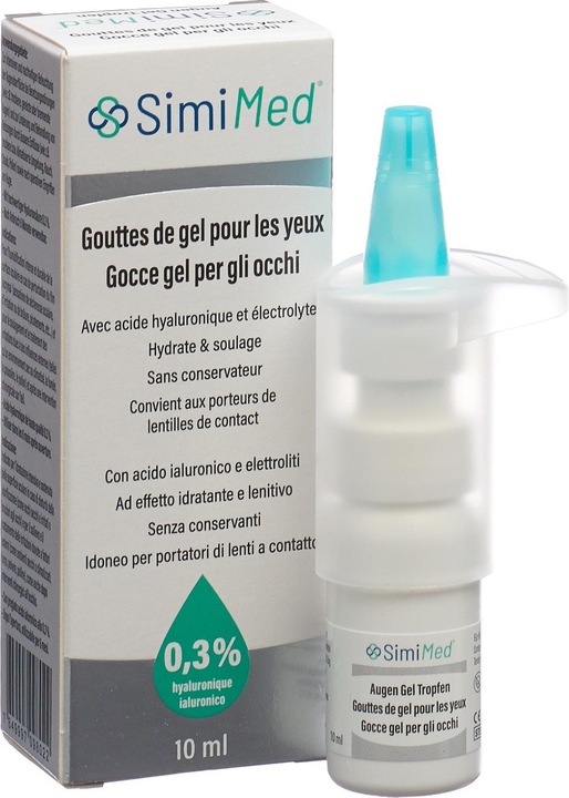 Produktbild SimiMed Augen Gel Tropfen 0.3 % Hyaluron (10 ml, Augen Gel Tropfen 0.3 % Hyaluron)