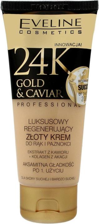 Eveline 24k Goud & Kaviaar Gouden Regenererende Hand- en Nagelcrème