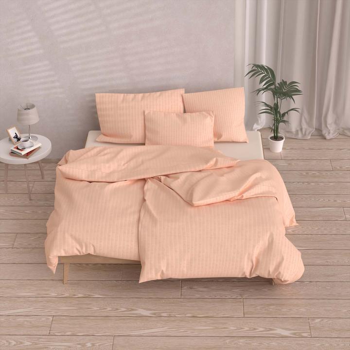 Actual product image Lotus Bettwaren Bed Linen Satin Seersucker uni (Pillowcase, 50 x 70 cm)