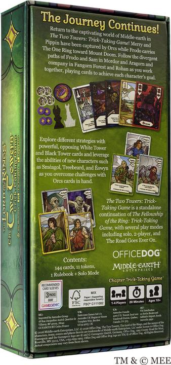 Produktbild Lord of the rings : The Two Towers Trick-Taking Game (ODLO05EN) (Deutsch, Englisch, 1 - 4 Spieler)