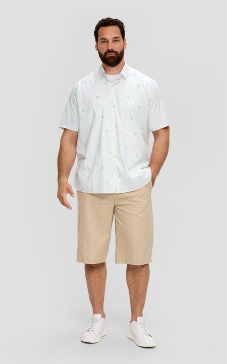 Immagine prodotto s.Oliver Hemd Gemustertes Kurzarmhemd aus Baumwollstretch (3XL)