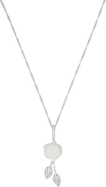 Produktbild Amor Halsschmuck für Damen, 925 Sterling Silber, Zirkonia synth. | Blume (Silber 925)