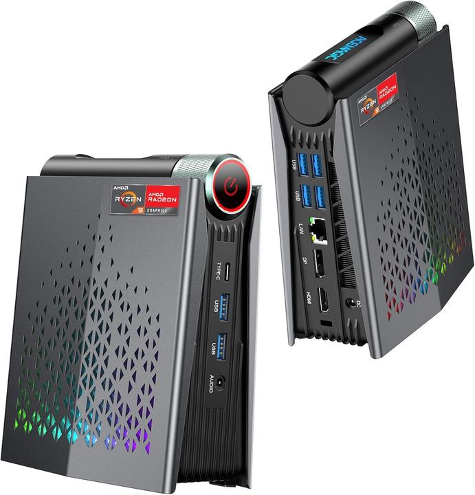 AceMagic Mini PC mit Ryzen 9 6900HX und Radeon 680M (AMD Ryzen 9 6900HX, 32.77 Go, 1000000 Go, Radeon 680M)
