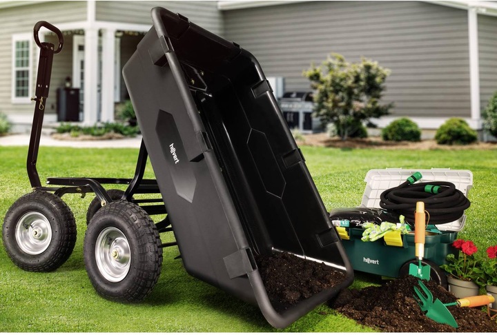 Actual product image Hillvert Garden Dump Cart - 550 kg - tiltable - 150 L