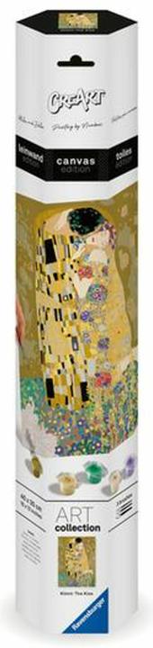 Productafbeelding Ravensburger CreArt - Schilderen op nummer 23916 - ART Collection: De Kus (Klimt) - vanaf 14 jaar - De Kus