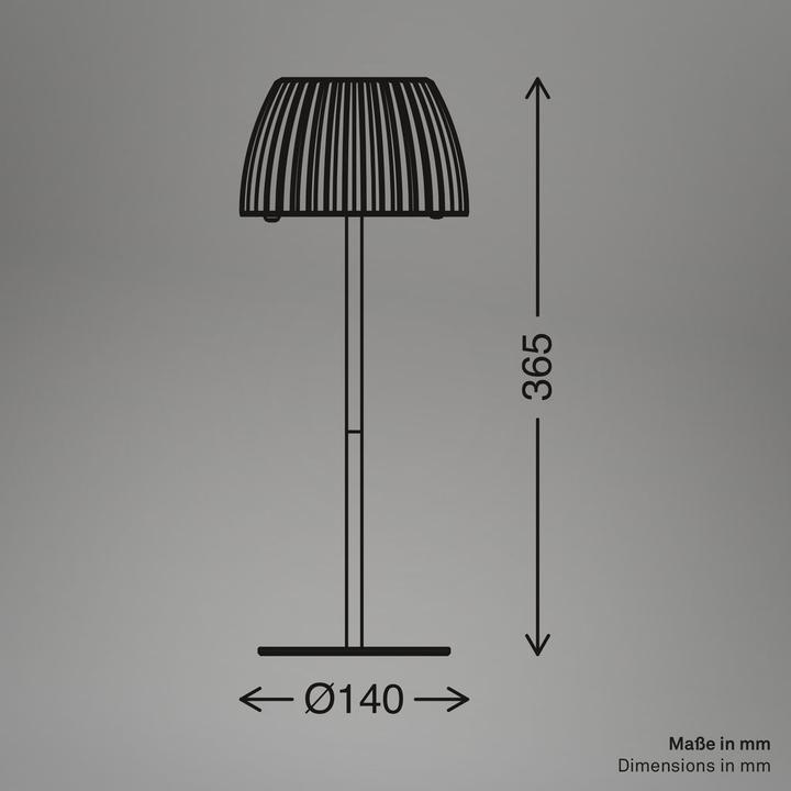 Immagine prodotto Briloner LUCA LED Tischleuchte mit Lichtkante - Altweiss (800 lm)
