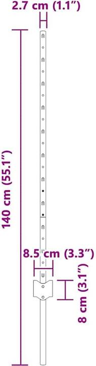 Produktbild vidaXL Gartenpfosten