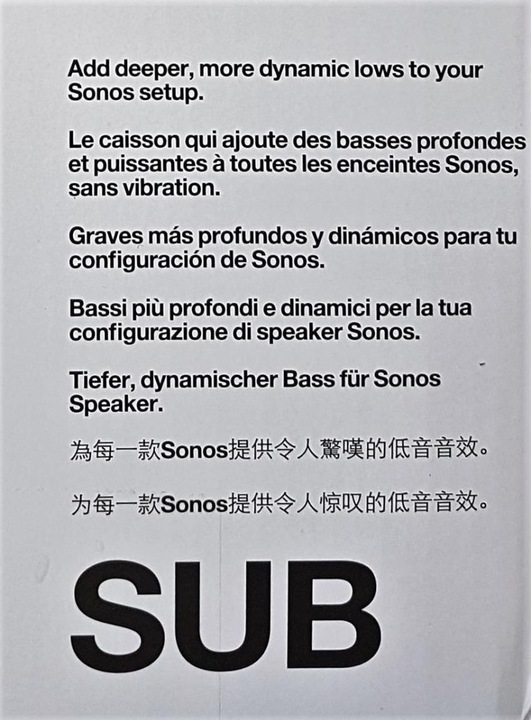 Produktbild Sonos Sub 2 (WLAN)
