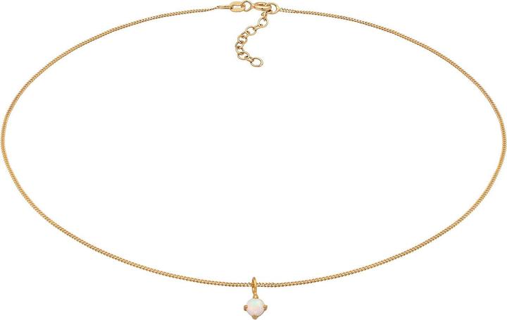 Immagine prodotto Elli Girocollo (Sintetico Opale, Argento 925 placcato oro, 36 cm)