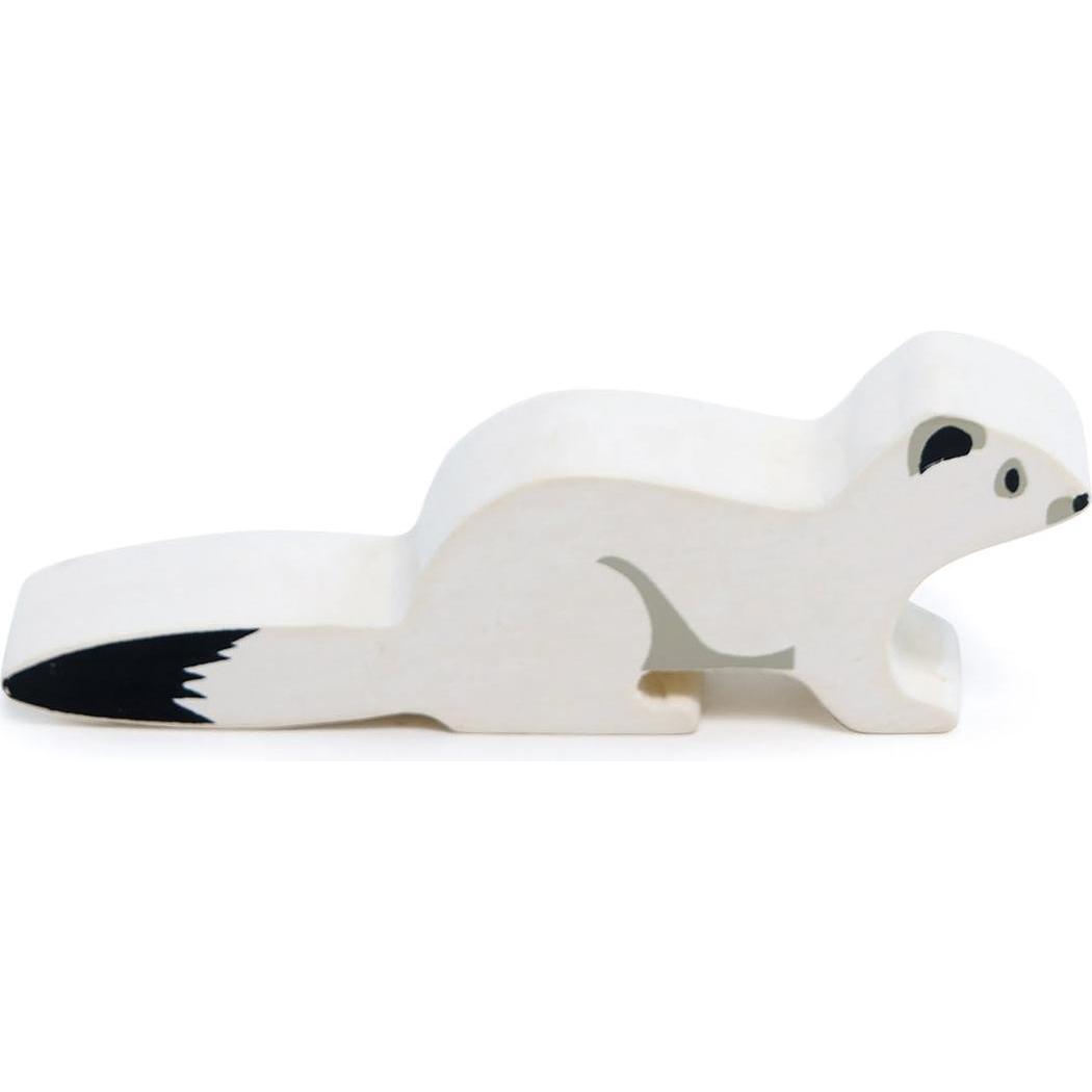 Tender Leaf Toys Holztier Hermelin weiss