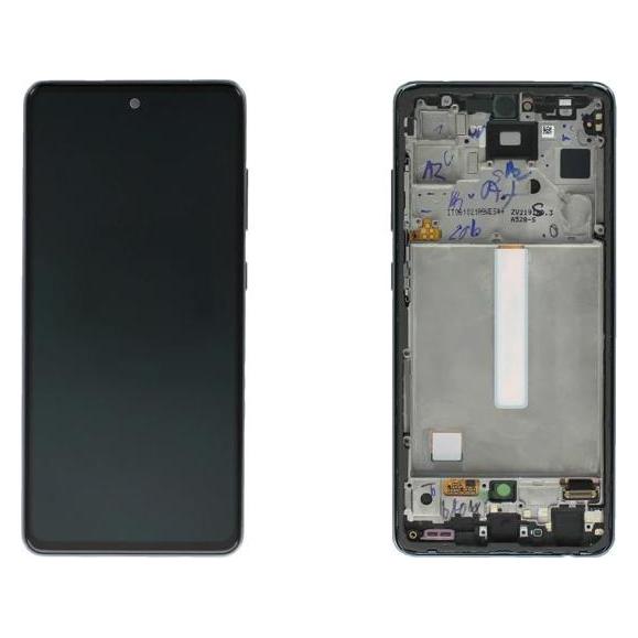 Samsung Display-Einheit + Rahmen für A528 Galaxy A52S 5G schwarz GH82-26861A (Display, Samsung Galax