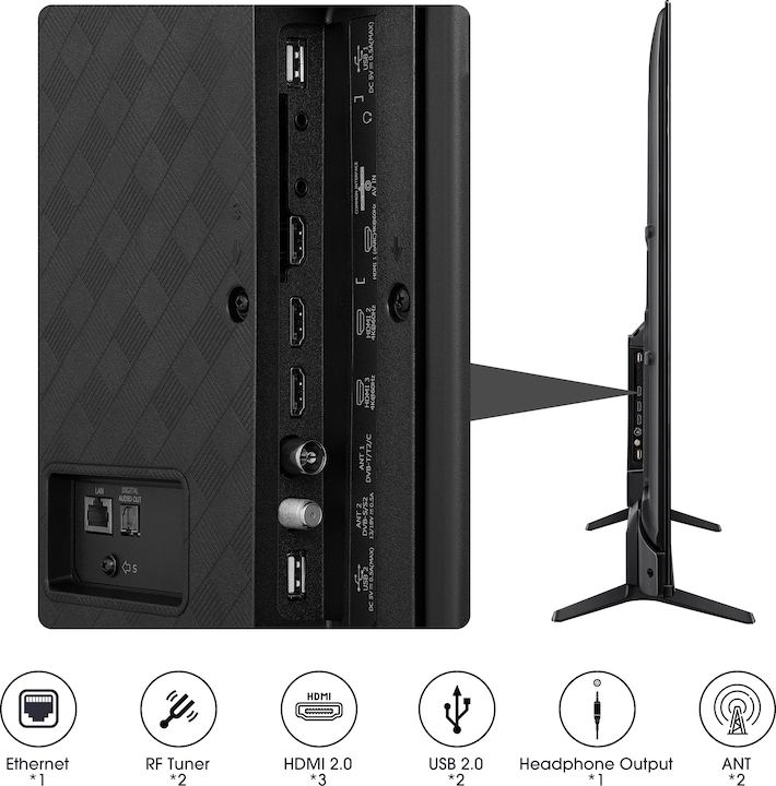 Actual product image Hisense TV 65A6K (65", LCD, 4K, 2023)
