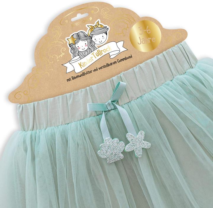 Produktbild Papierdrachen Tüll Rock mit Glitzer – mint (98, 104, 110, 116)