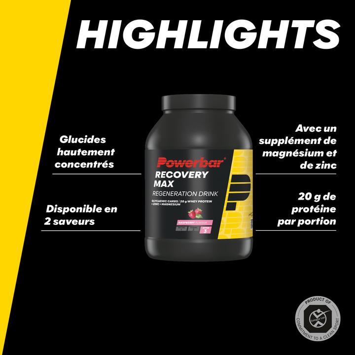 Produktbild Powerbar Recovery Max (Himbeere, 1 x)