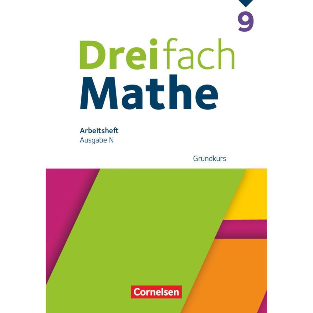 Dreifach Mathe, Ausgabe N, 9. Schuljahr, Grundkurs, Arbeitsheft mit Lösungen, Schulbücher