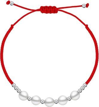 Immagine prodotto Brilio Argento - Bracciale in tessuto nero con perle Majorica BRC144WBC