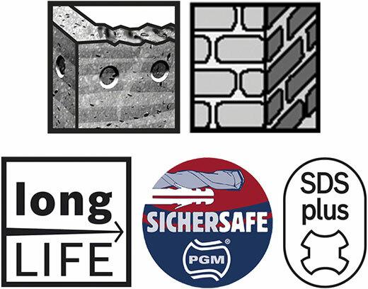 Actual product image Bosch Professional Zubehör Plus-3 drill bit set (5.0, 6.0, 8.0, 10.0)