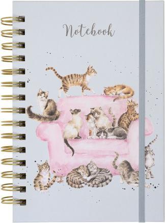 Wrendale Design A5-Notizbuch - Katzen CATTITUDE Wrendale Designs (A5, Liniert)