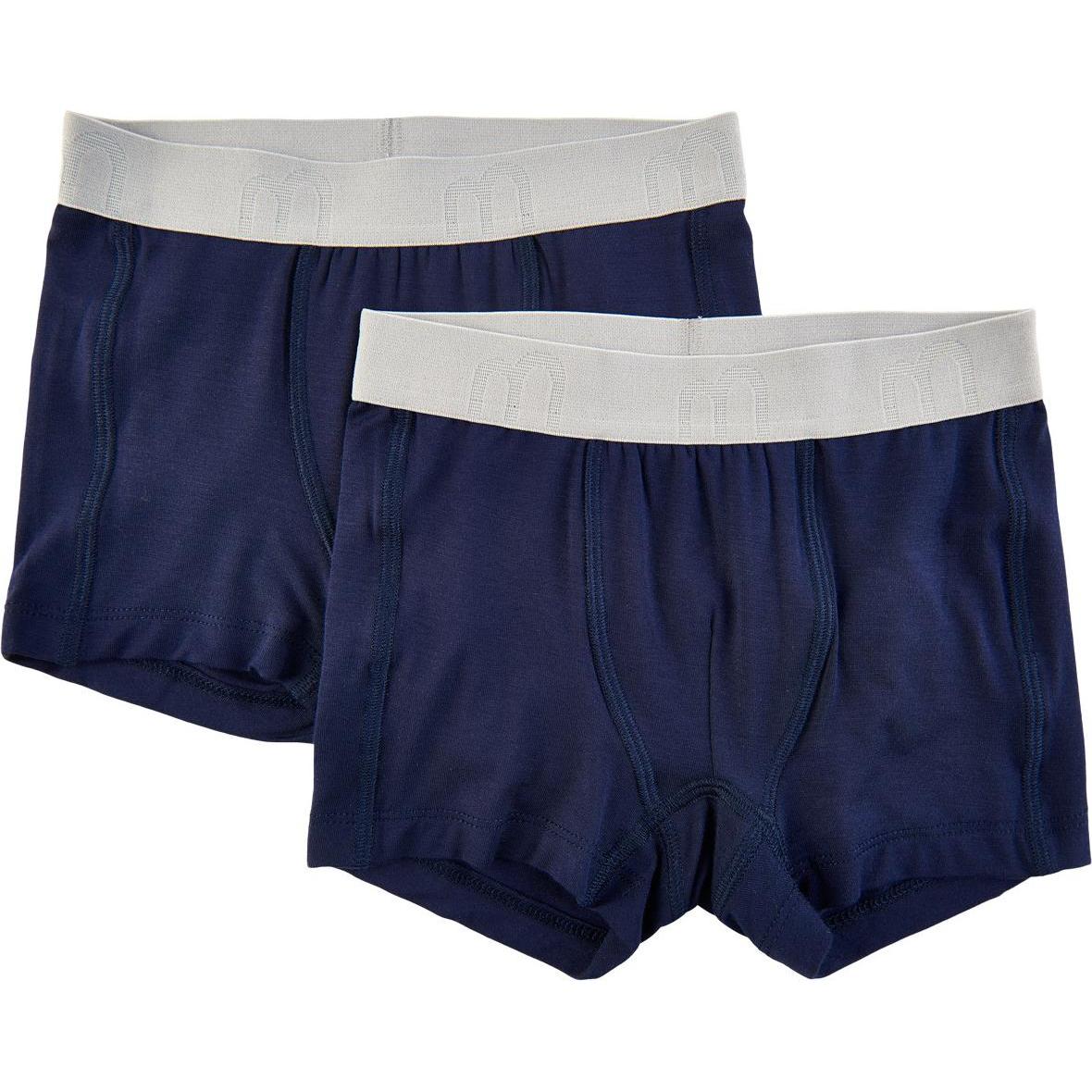 Minymo, Herren, Unterhosen, Unterwäsche-Set Boxershorts 2er Set Dark navy Gr. 110, Blau, (110)